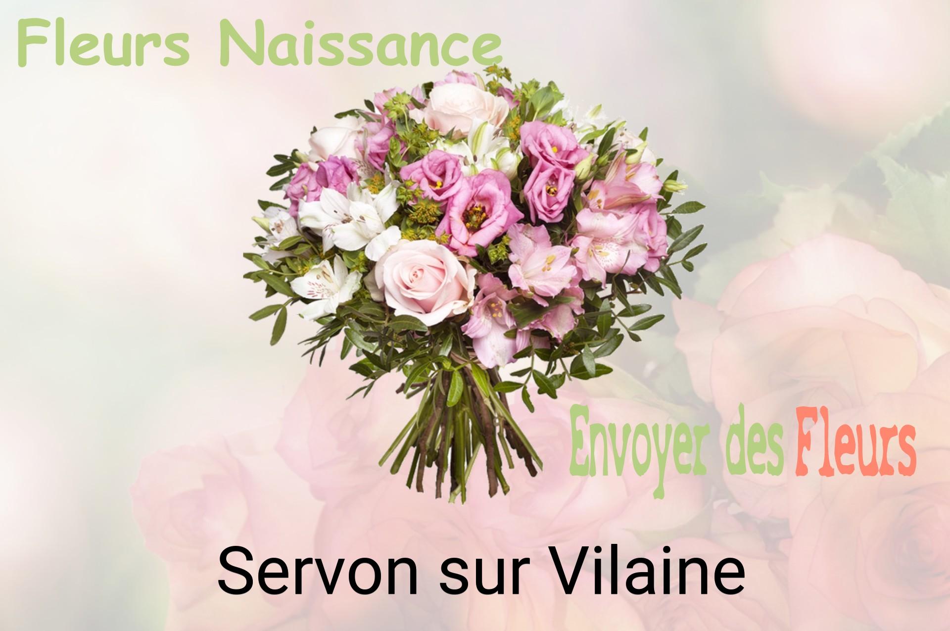Bouquet de fleurs de naissance livré à Servon-sur-Vilaine